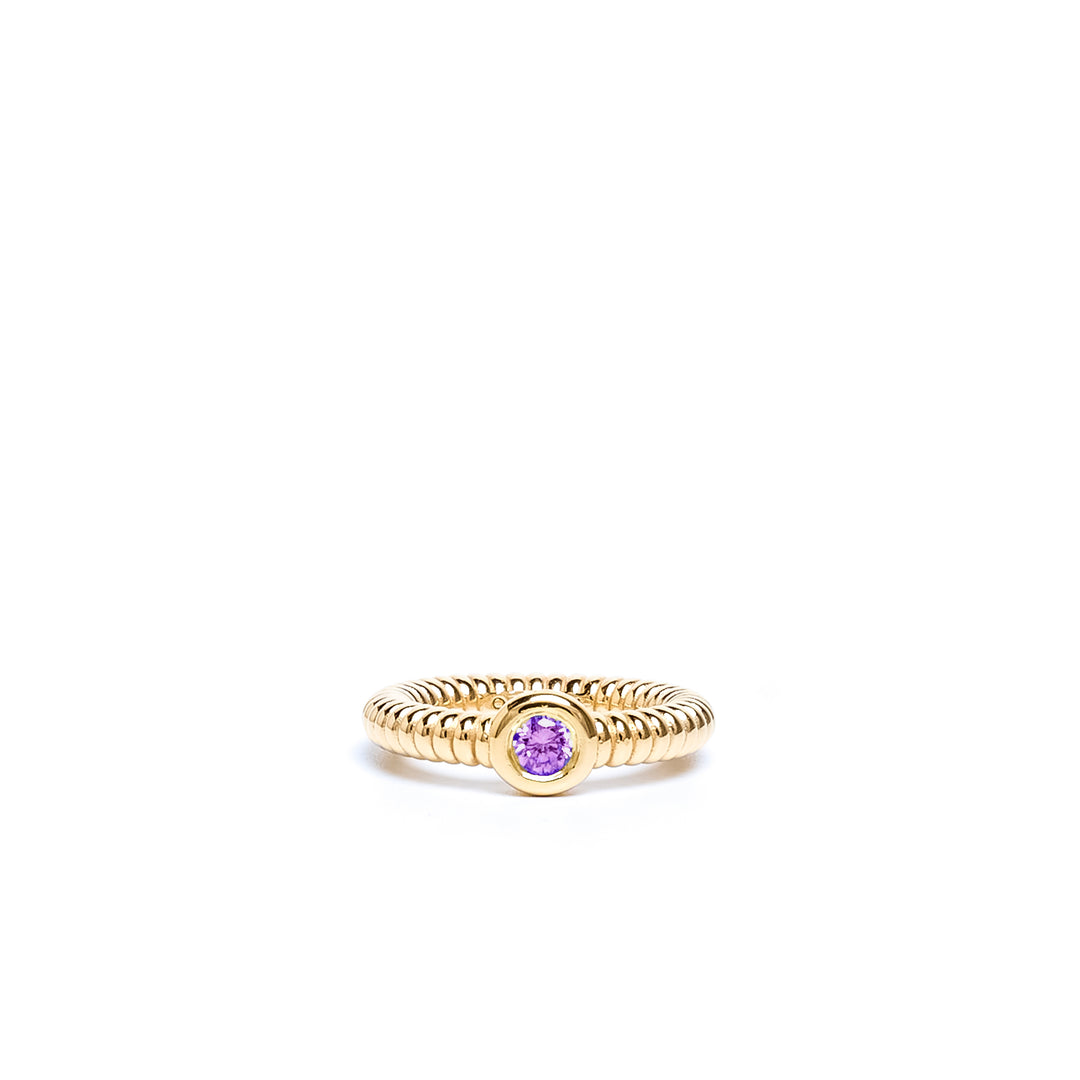 Anchor Amethyst Ring