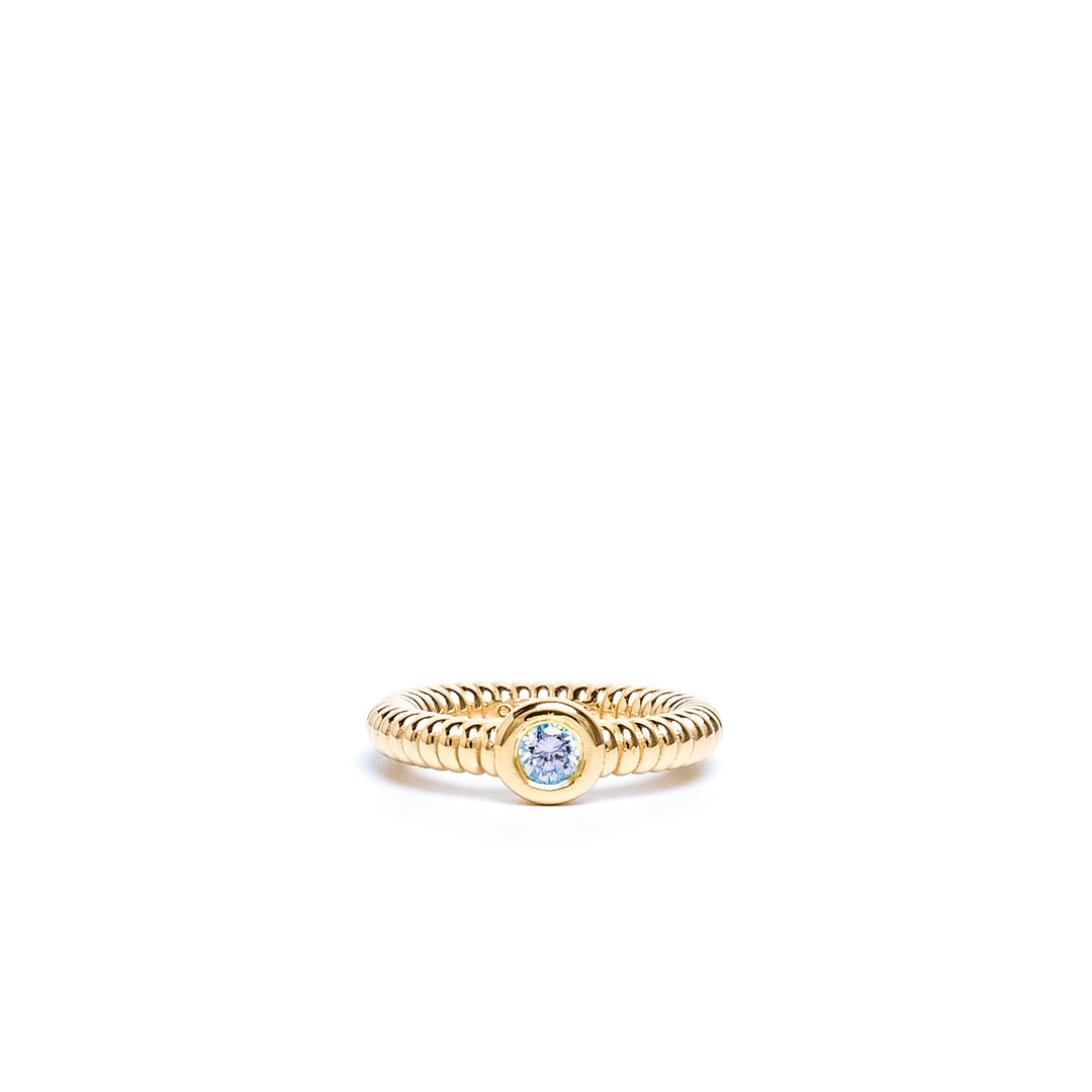 Anchor Aquamarine Ring