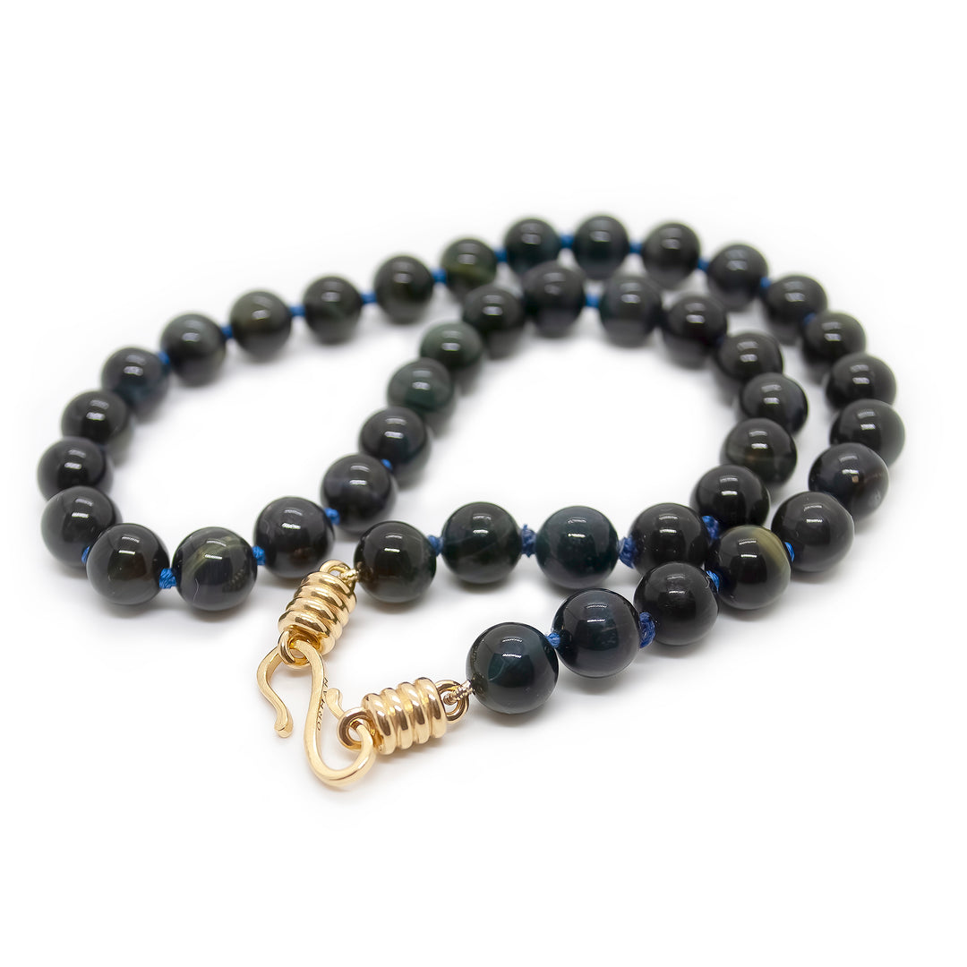 Black Tiger's Eye Strand Necklace