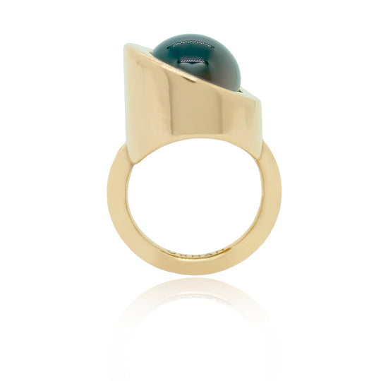 Compass Agate Ring