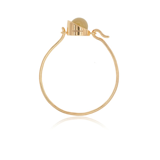 Compass Yellow Aquamarine Bangle