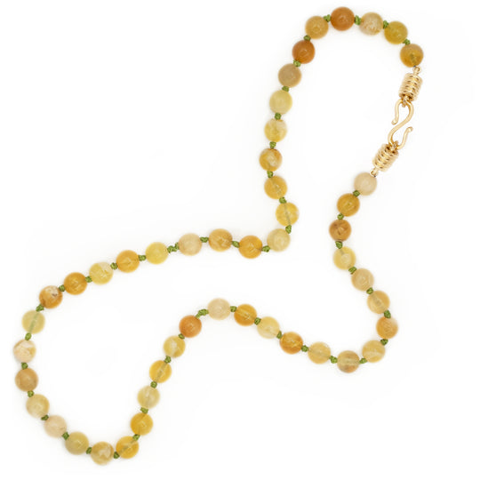 Yellow Opal Strand Necklace