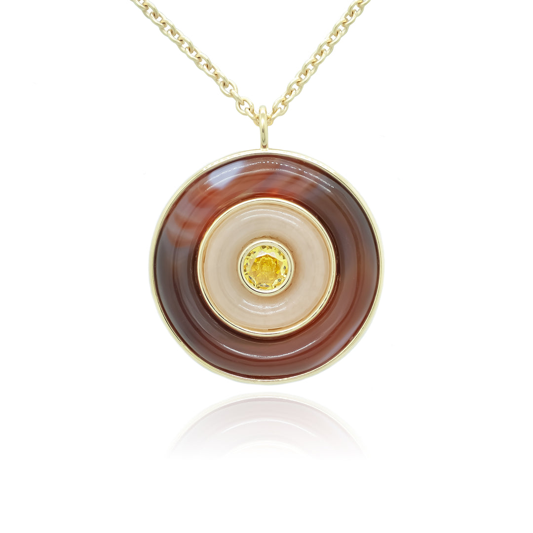 Ripples Citrine Large Necklace
