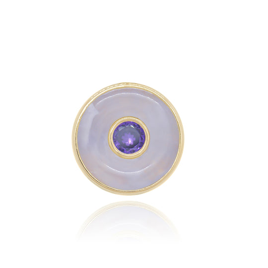 Ripples Amethyst Small Ring