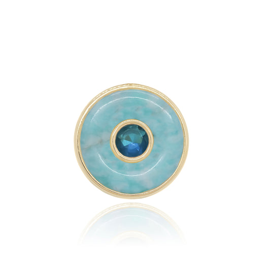 Ripples Blue Topaz Small Ring