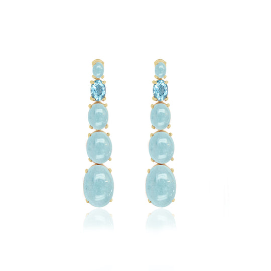 Beam Aquamarine Earrings