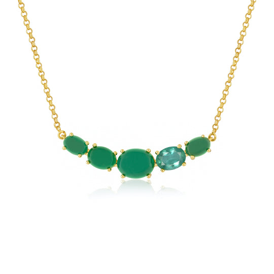 Beam Green Agate Necklace