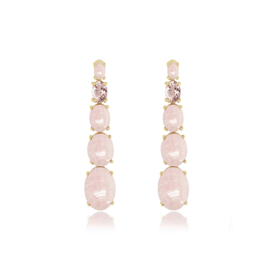 Beam Rose Quartz Earrings