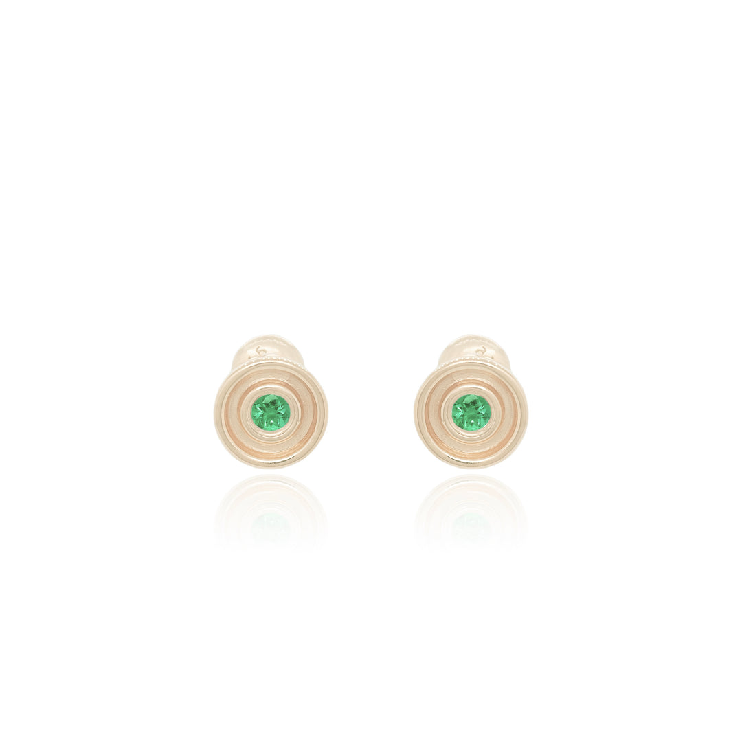 Emerald Flora Studs