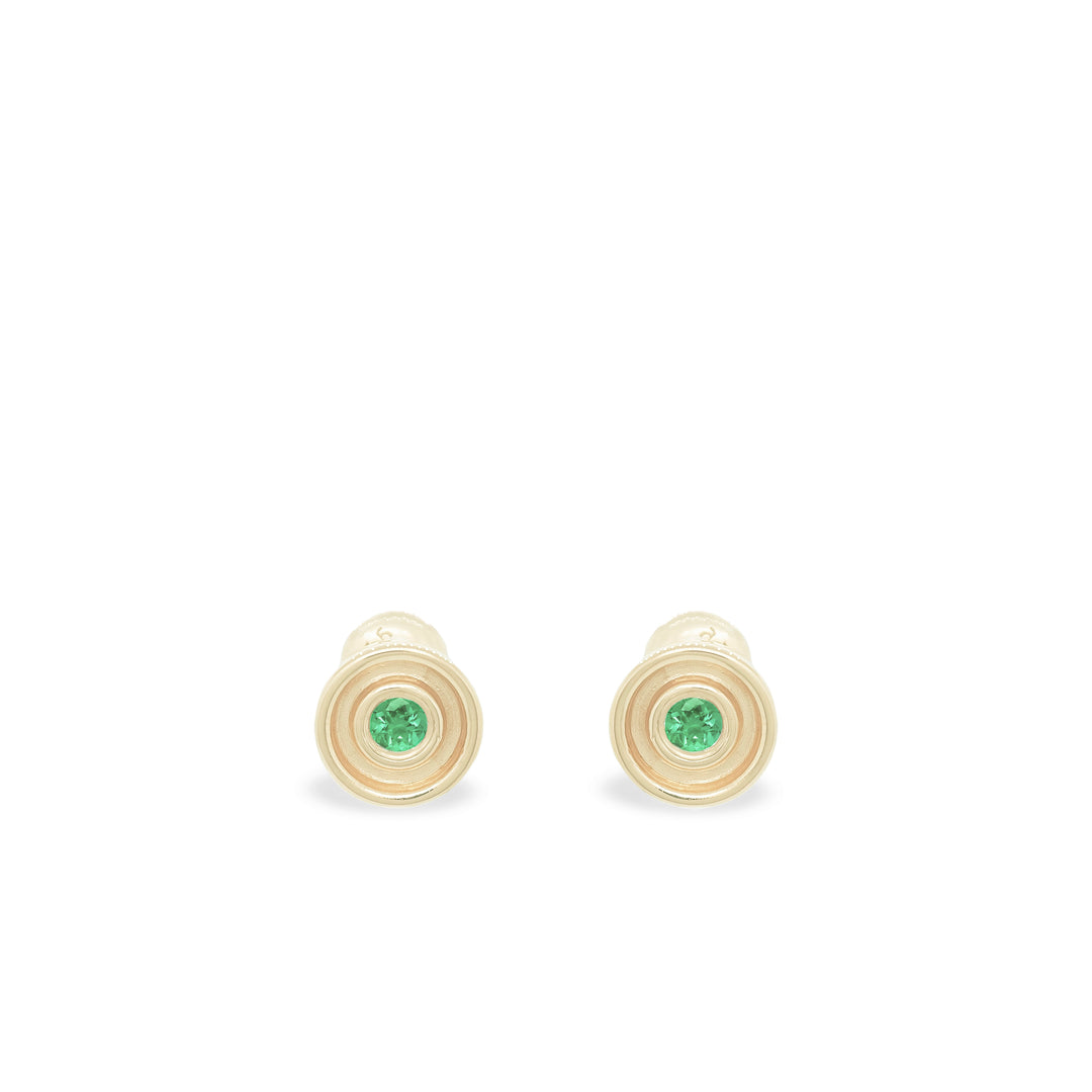 Emerald Flora Studs