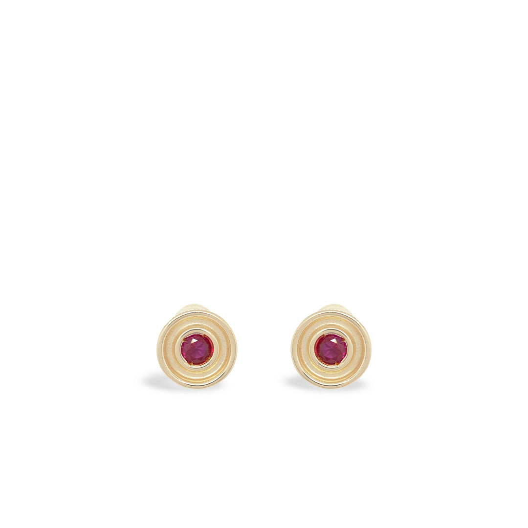 Ruby Flora Studs