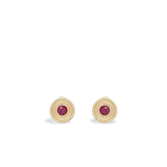 Ruby Flora Studs