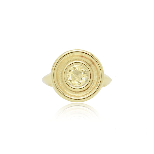 Citrine Flora Ring