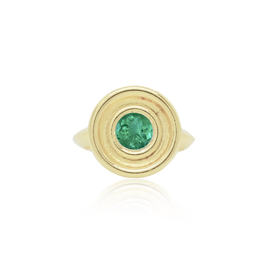 Emerald Flora Ring
