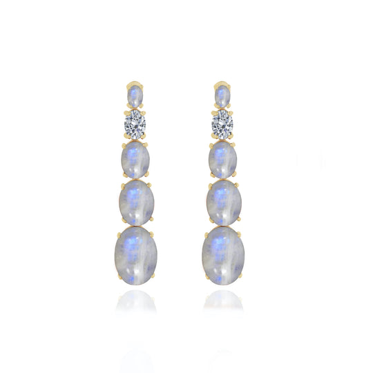 Beam Moonstone Earrings