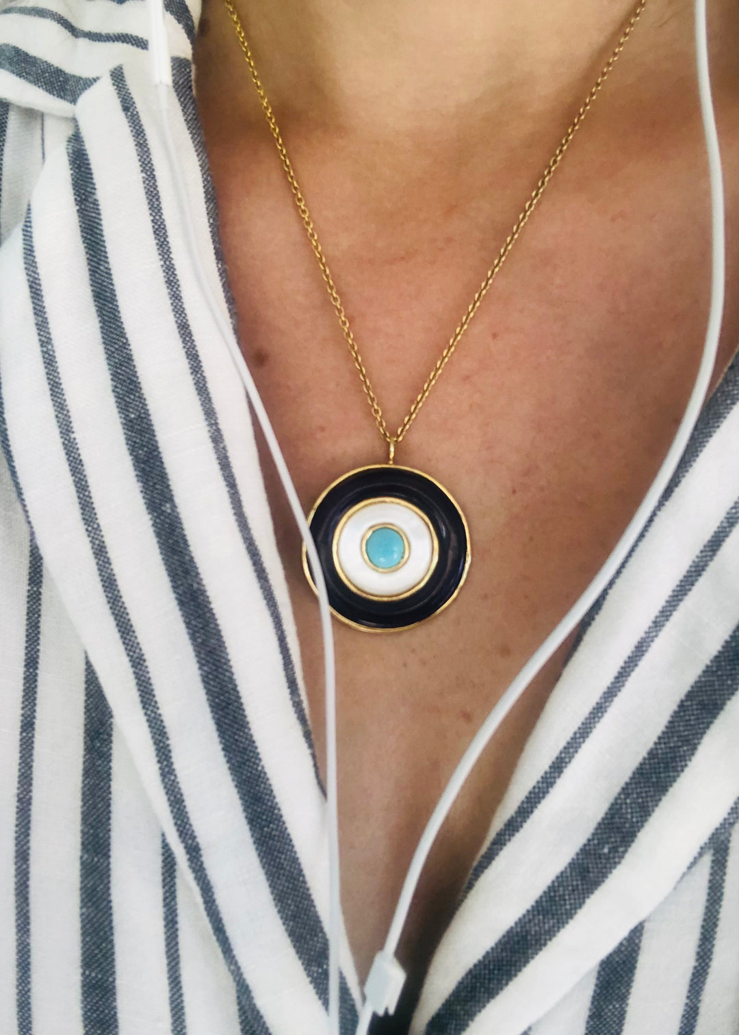 Ripples Evil Eye Necklace