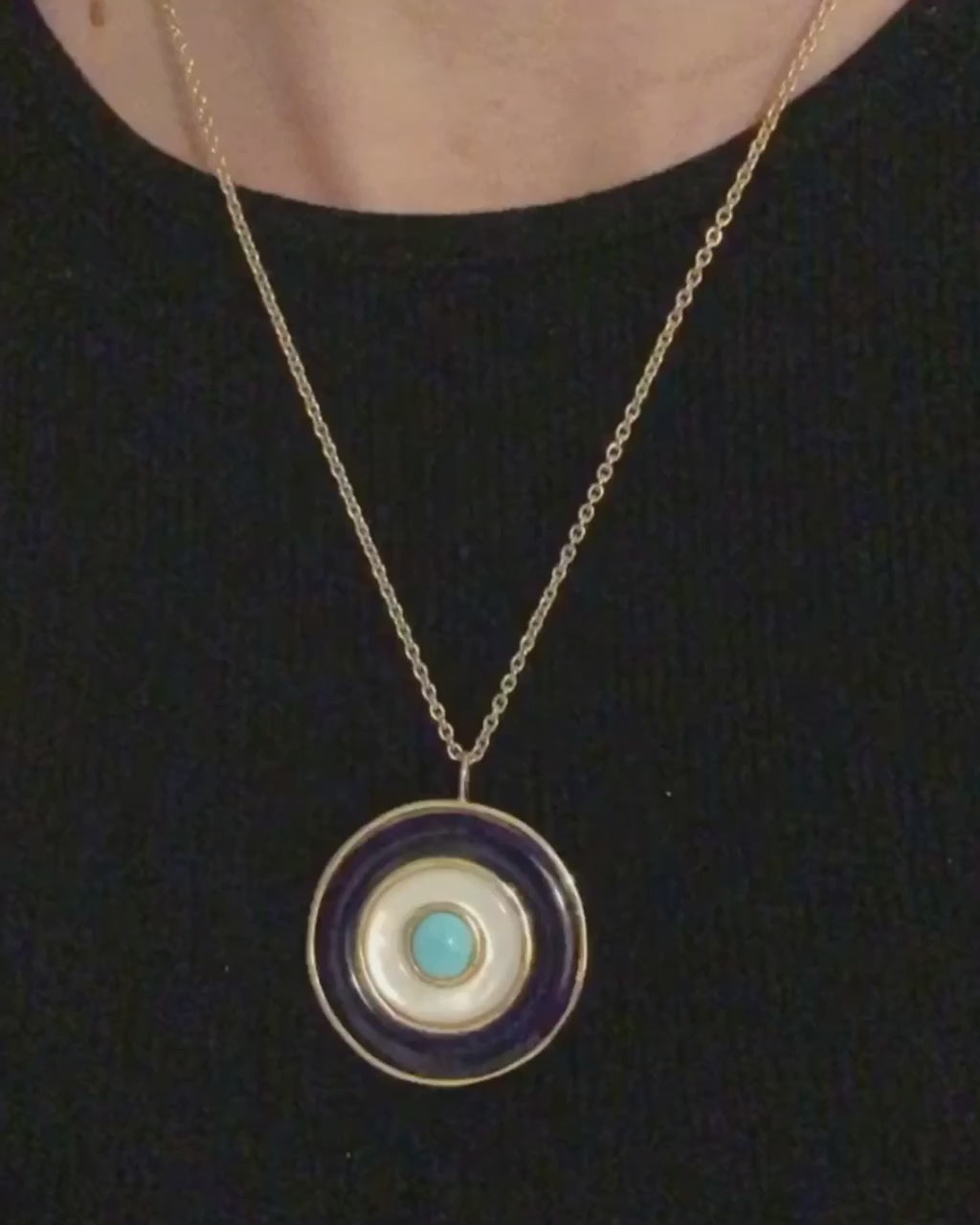 Ripples Evil Eye Necklace