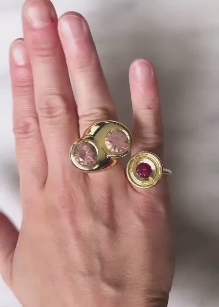 Pink Treasure Large Ring