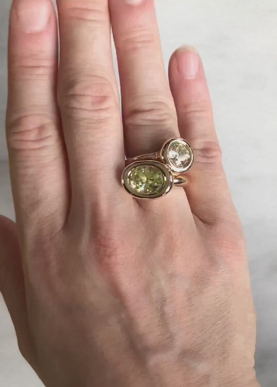 Citrine Small Bud Ring