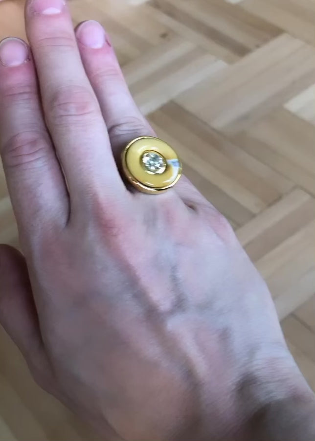 Ripples Citrine Small Ring