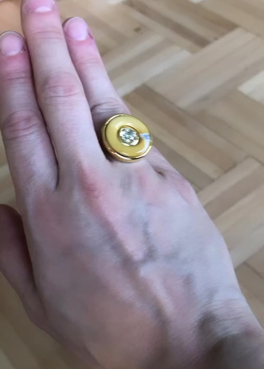 Ripples Citrine Small Ring
