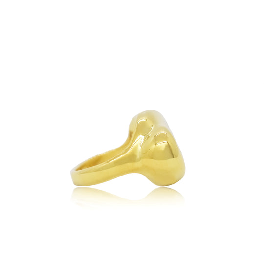 Gold cocktail ring with red garnets from Atelier ORMAN