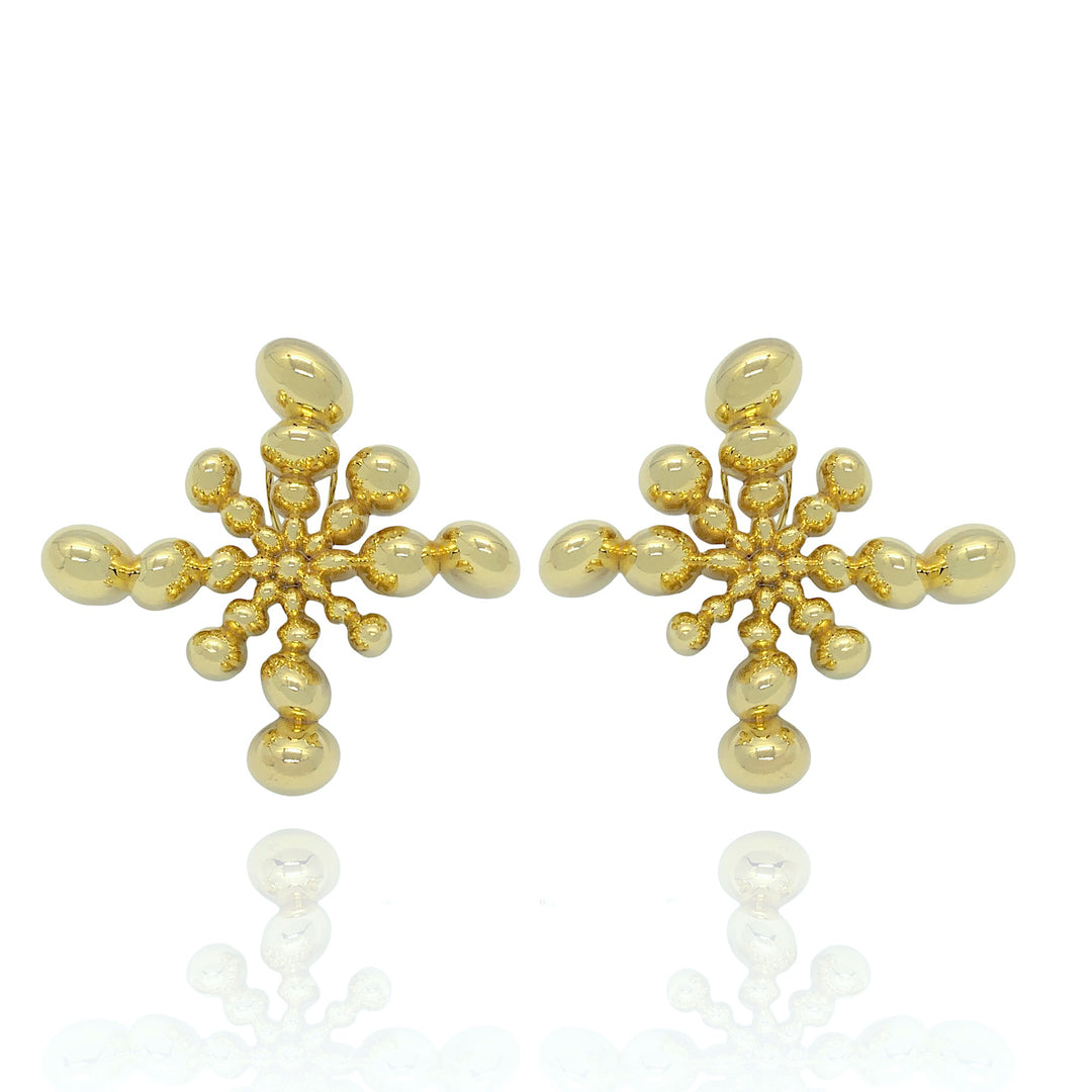 Gold statement earrings from Atelier ORMAN