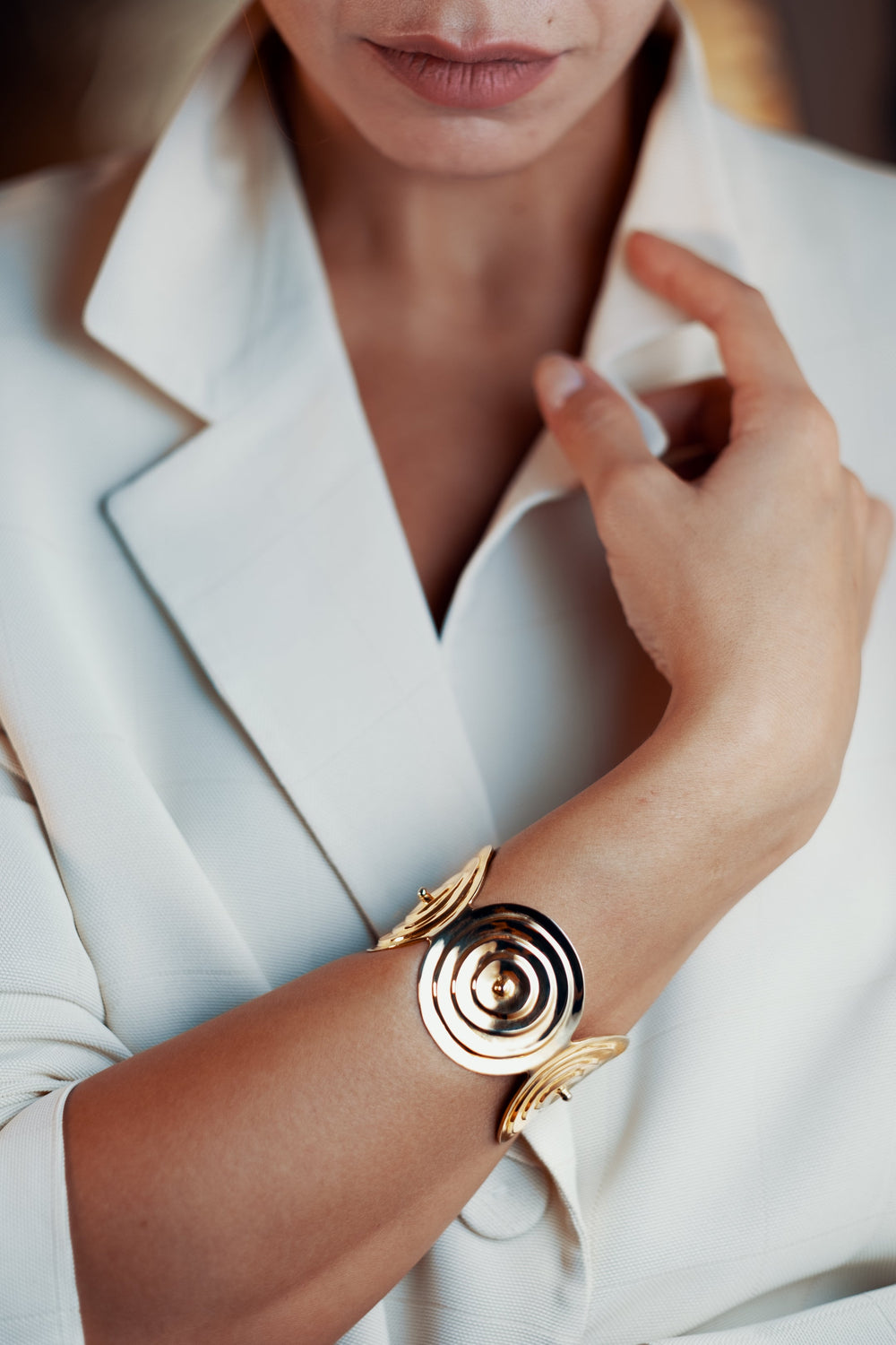 Gold cuff bracelet from Atelier ORMAN