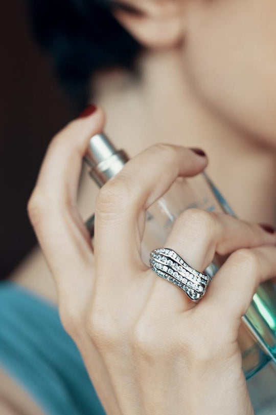Wave Break Champagne Diamond Ring
