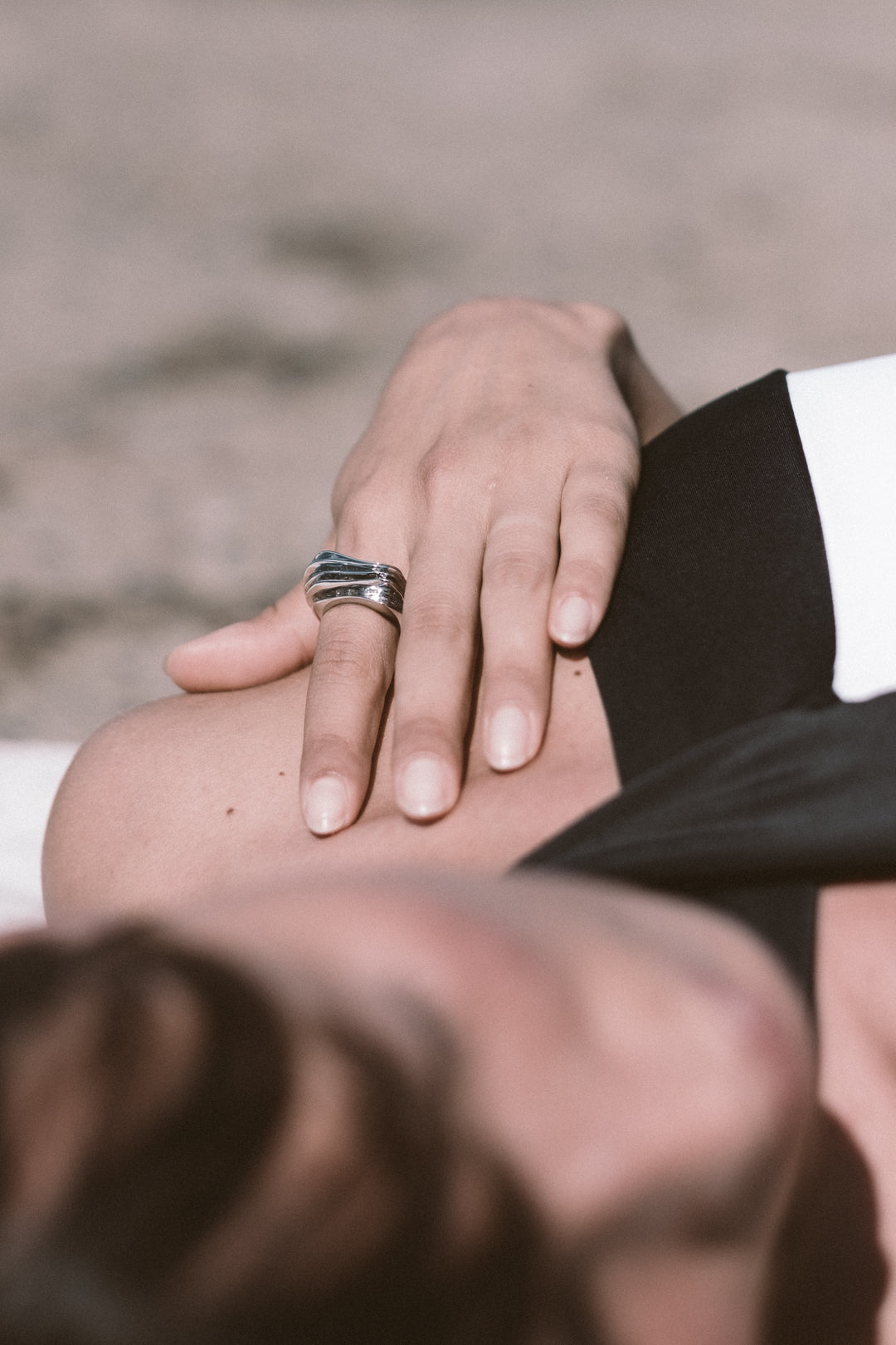 Gold sculptural ring from Atelier ORMAN