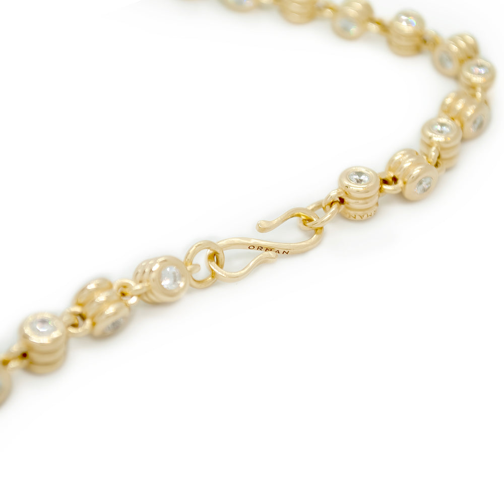 Anchor Diamond Slim Link Chain