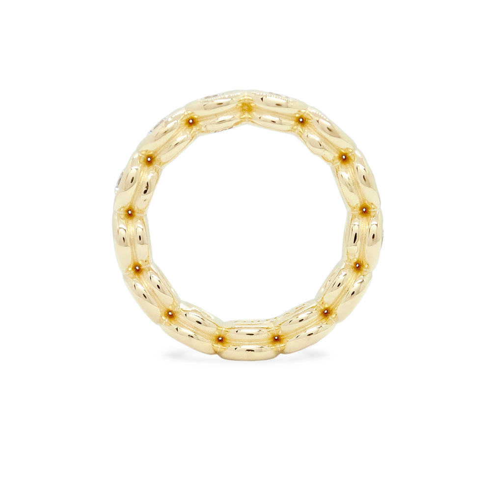 Anchor Diamond Slim Band Ring