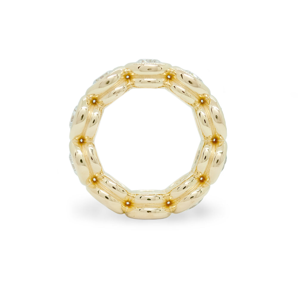 Anchor Diamond Band Ring