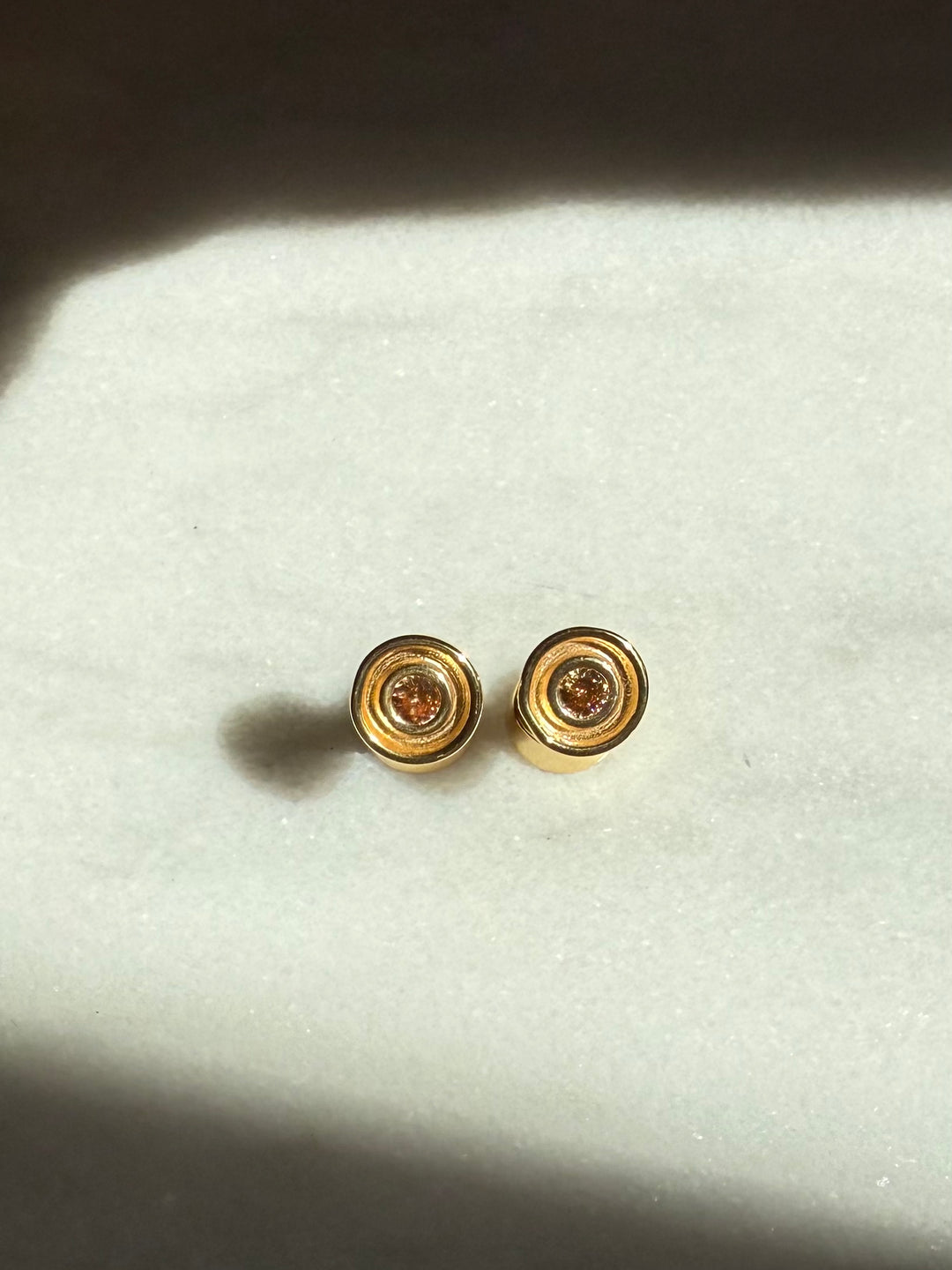 Champagne Diamond Flora Cufflinks