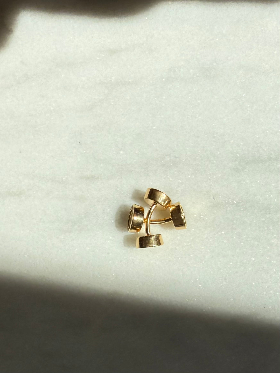 Champagne Diamond Flora Cufflinks
