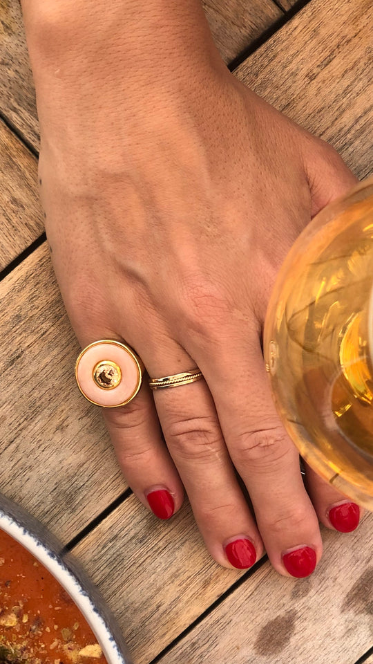 Ripples Morganite Small Ring