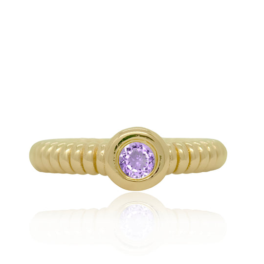 Anchor Amethyst Ring