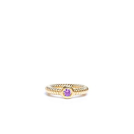 Anchor Amethyst Ring