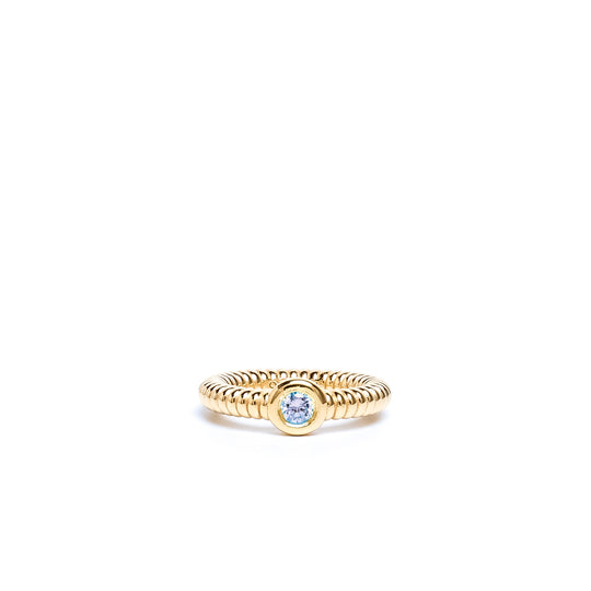 Anchor Aquamarine Ring