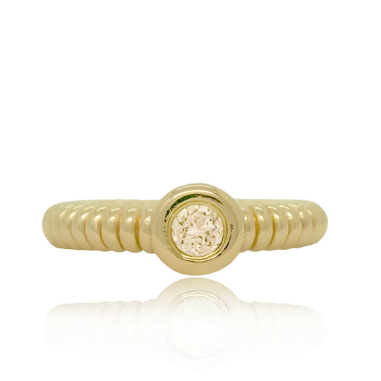 Anchor Champagne Diamond Ring