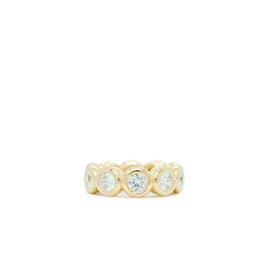 Anchor Diamond Band Ring