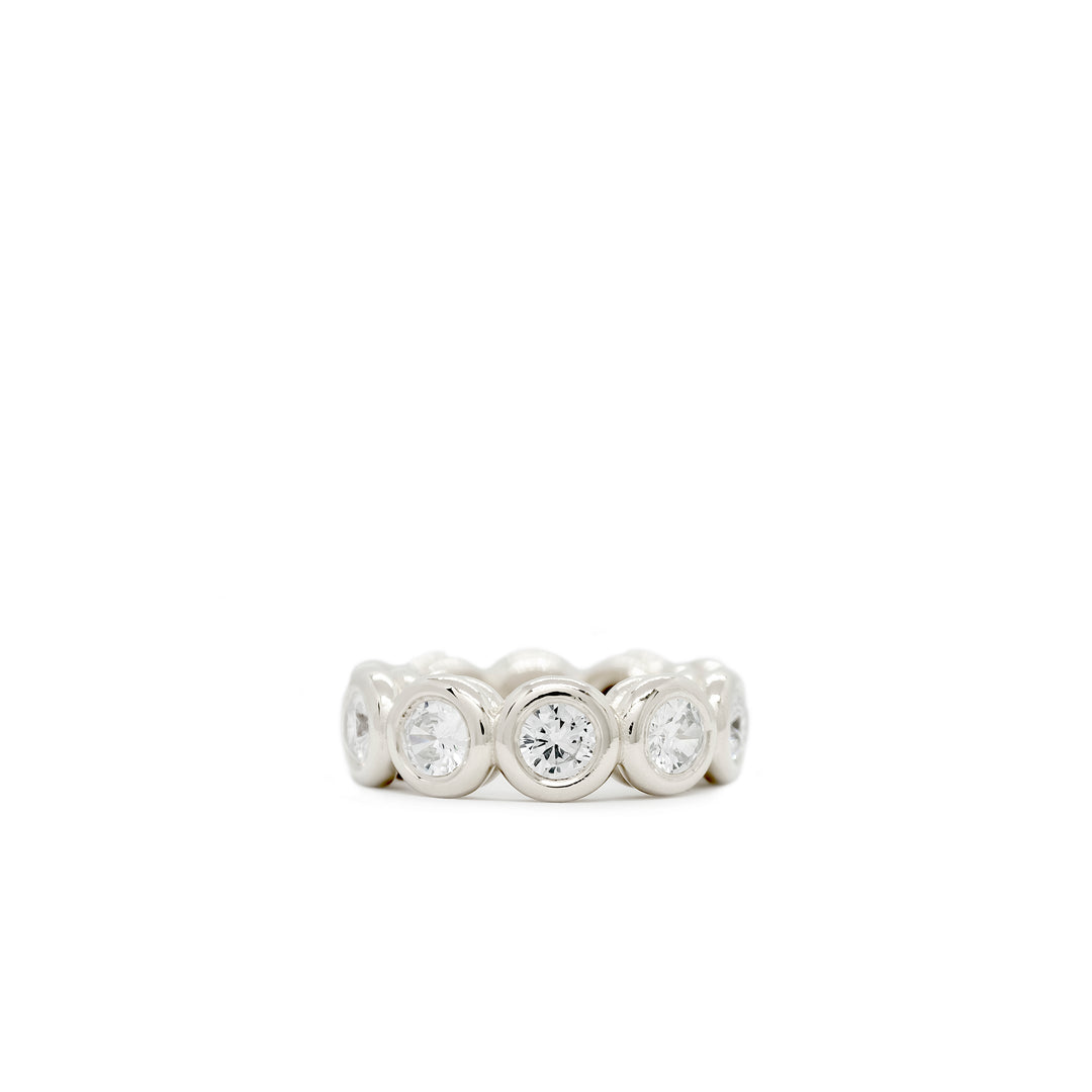 Anchor Diamond Band Ring
