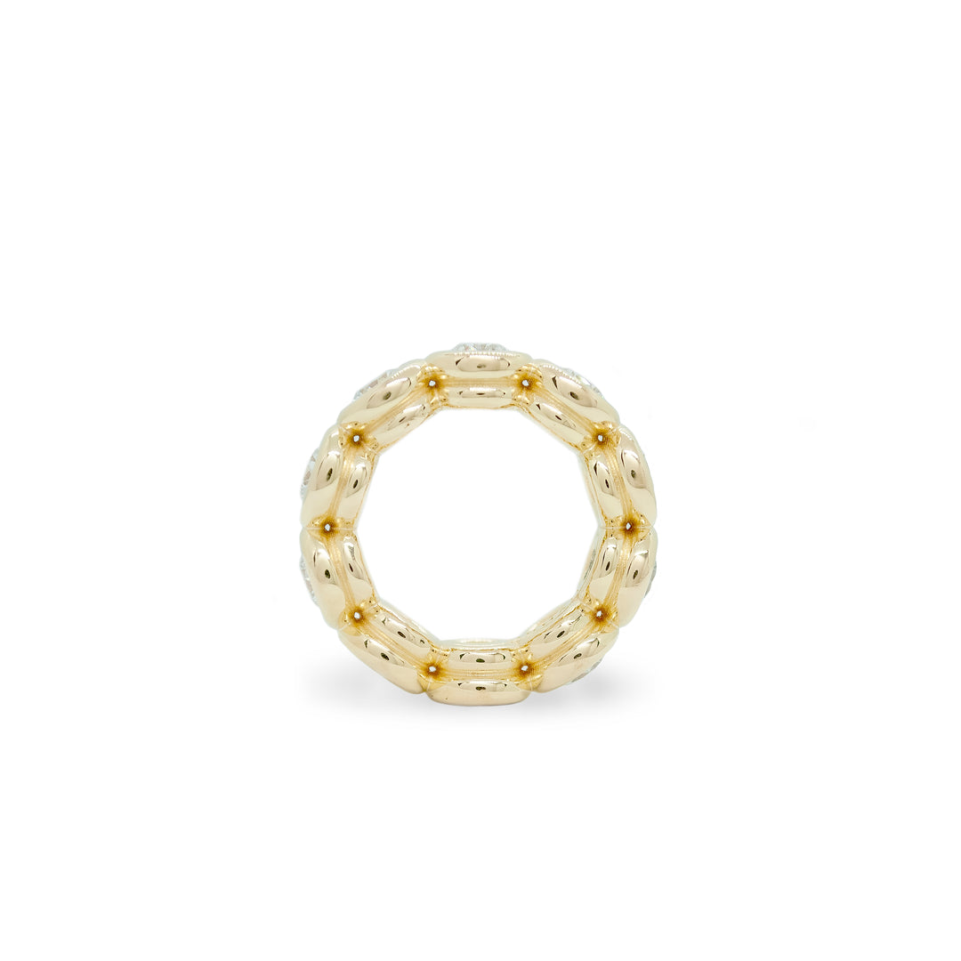 Anchor Diamond Band Ring