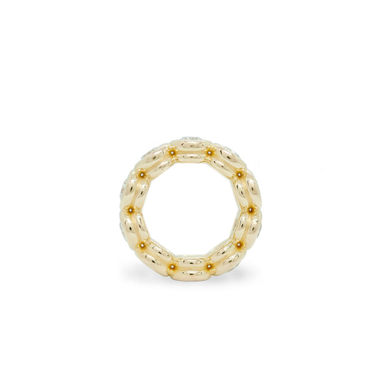 Anchor Diamond Band Ring