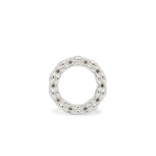 Anchor Diamond Band Ring
