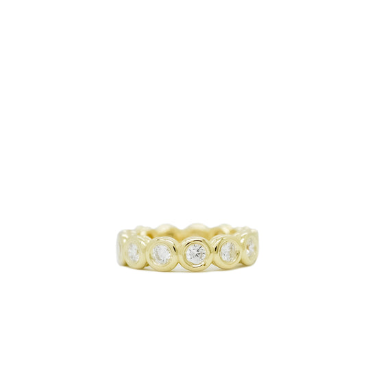 Anchor Diamond Slim Band Ring
