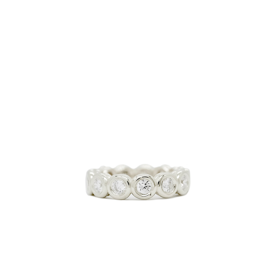 Anchor Diamond Slim Band Ring