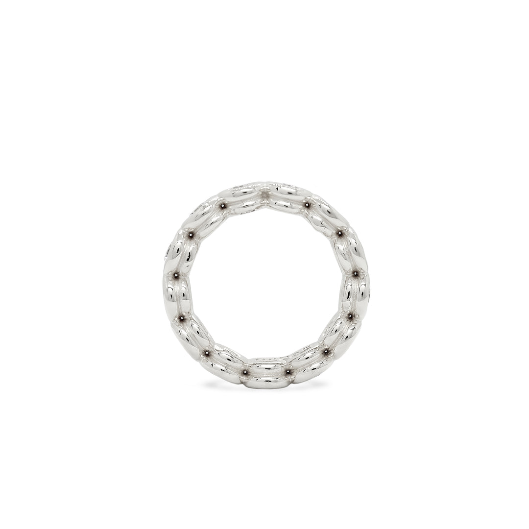 Anchor Diamond Slim Band Ring