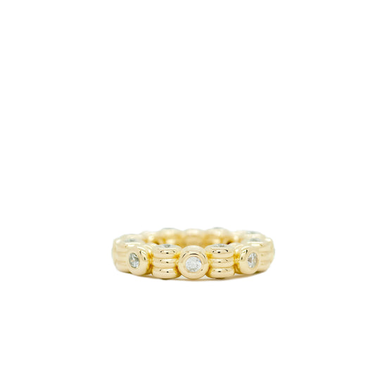 Anchor Diamond Triple Band Ring