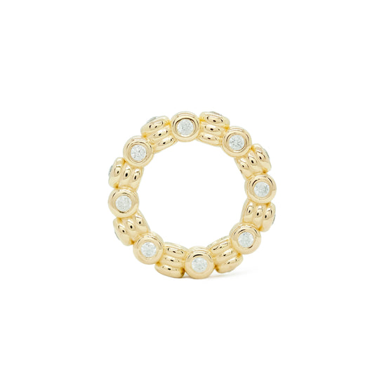 Anchor Diamond Triple Band Ring